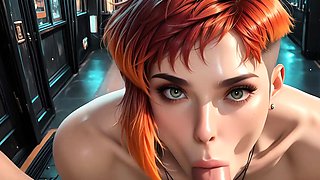 Redhead street siren fucks you hard in the public alley