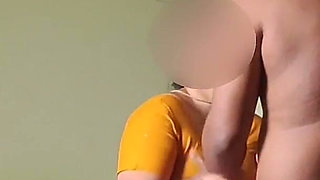 Sexy Huge Tits Neighbour Wife in Saree & Blouse Fucked Her Hard in Doggy Style and Came Inside Her
