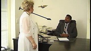Granny slammed by black cock