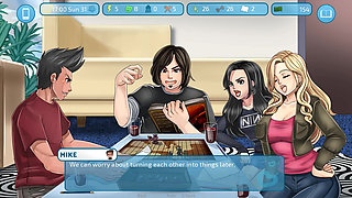 Love & sex second base: playing game with friends at home ep 23