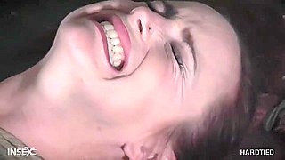 Bdsm Treatment With Tied Tits With Rope Spanking Makes Her