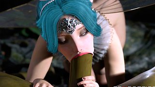 Futa Orc fucks hard Fairy in the Forest Blowjob Anal doggy