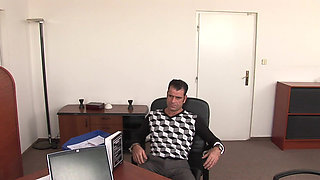 Lauryn May rides her bosses cock