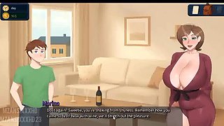 Shy Dude Gets A Sexy Milf Handjob After A Romantic Wine Date