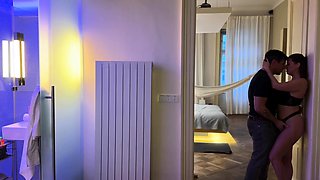 Huge natural tits beauty. Cheating with neighbour and