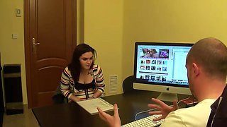 Patricia and her fiant clit, almost like a dick. FAKings Casting