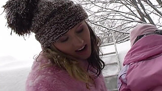 Lesbian Babes From France Are Here to Play in the Snow