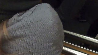 Fucking and Pegging in a Elevator - Excitement Not Getting Caught