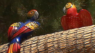 Teen Was Caught Masturbating at the Neighbor's Pool and Now Has to Suck His Old Cock!