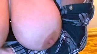 Big Boobed Blonde Masturbates With A Dildo In The Bathroom