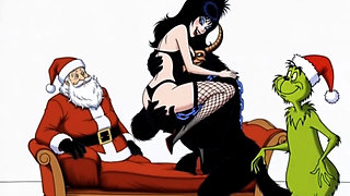 Krampus Stuffed a Butt Plug Into Elvira, the Mistress of Darkness' Ass, and Brought Her to Orgasm. a Christmas Porn Story