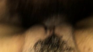 Amateur hairy pussy fucked hardcore in homemade hammering