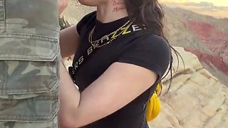 Amateur Beauty Craves Outdoor Passion With Blowjob Heat