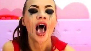 Crazy Deep Throat Webcam Girl Uses Sex Toys