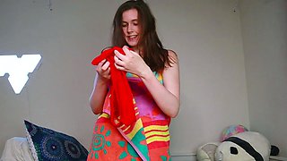 Very Hot Amateur French Teen couple tit fuck on Webcam