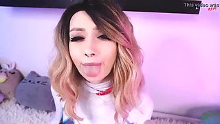 Zirael Rem as Gwen Stacy gets pussy creampie in tight spandex cosplay