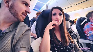 Petite brunette Lina Rose shares her libertine lifestyle in a French vlog