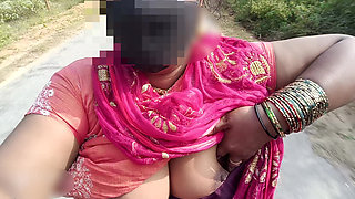 Bike riding in public place showing boobs