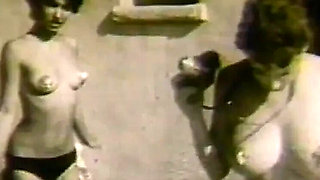 Unforgettable Vintage Movie #10 - Donna Brown Blowjob Riding MILF Stockings Retro Classic
