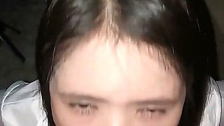 Tiny Asian Model Blowjob Deepthroat Swallows