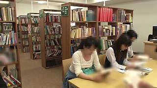 Sex In The Library With Horny School Girl