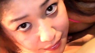 Stacked Japanese slut gets banged rough by a group of guys