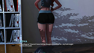 Fucking cosplay girl with nice ass with huge cock.