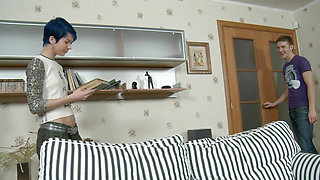 Barely legal Russian slut Katerina Kalichak gets pussy