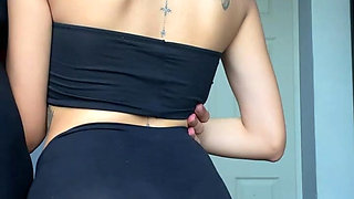 Rich Morning Sex with Fit Girl Before Going to the Gym - Real Couple