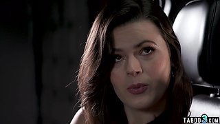 Hairy brunette hottie begging for anal