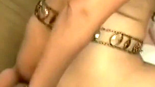 Leopard Chain on the Hotel Bed - Brunette Mistress Rides Her Submissive's Face