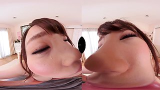 POV close up asian gf blowjob