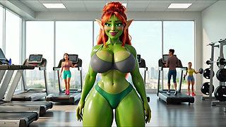 Green Elf's Sexy Gym Day - Workout, Sweat & Cozy Recovery
