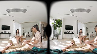 Hot FFM Teen Threesome In VR Porn