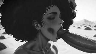 The black sweetheart relishes vintage hump and old-school