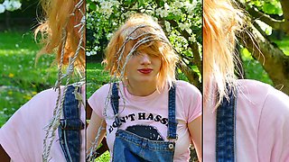 Camille S. tits in barbed wire