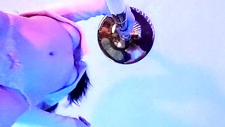 Monika Sweet masturbates her pussy and ass with toy