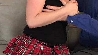 Teen fucks tutor and gets an unwelcome creampie