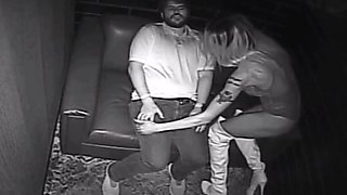 Black stripper private dance to a happy man