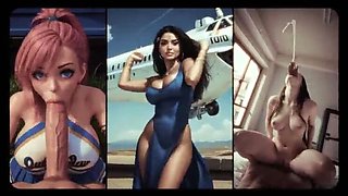 AI Psychosis Throatpie - Rough Bukkake Facial & Trippy Monster Sounds