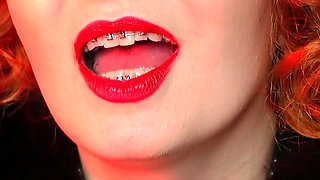 Sexual pin up Arya, ASMR video with long black gloves