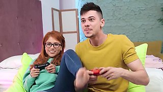 Marina Gold sneakily fucking a horny dude like a hoe
