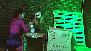 Horny Catsbabes Scene-3 Horny Kittens in Lingerie Fucking Together in the Alley