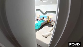 Cam Girl Lets Stepdad Use Her As His Fuck Doll