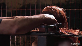 Hot Redheaded Prisoner Made to Endure Multiple Orgasms