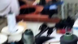 Amateur Asian gf strips in public before a backyard blowjob