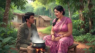 Horny Indian Aunty Gets Fucked in the Forest