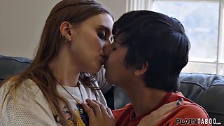 Brunette Teen Client Pays Sultry Counselor Chad Alva for Deep-Throat Blowjob and Doggy Style