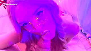 Blacklight Blowjob and Ride