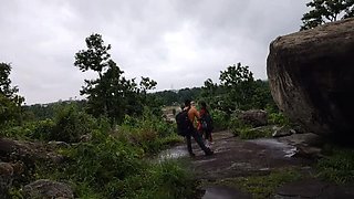 College Girl with Big Natural Tits Fucks Boyfriend in Outdoor Forest - Desi Bhabhi Full Night Sex